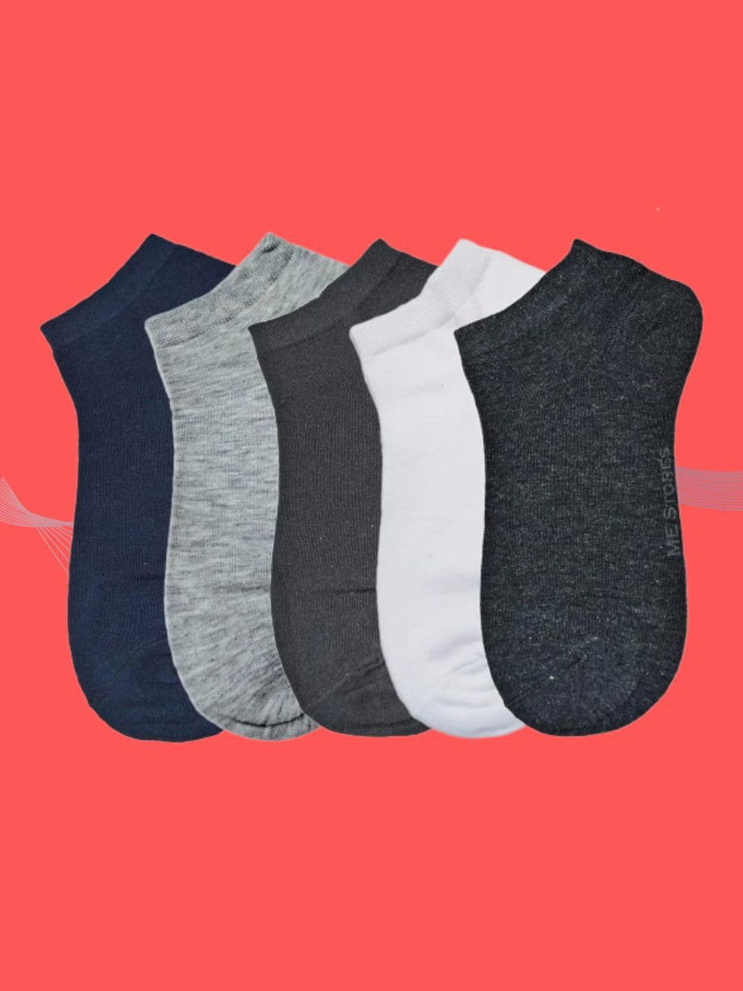 MJE Men Pack Of 5 Anti-Odour Ankle-Length Socks - view 1