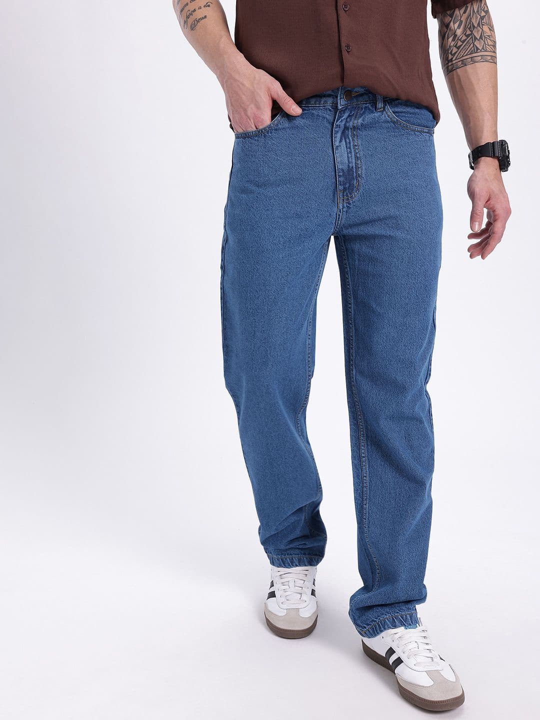 glitchez Men Regular Fit Jeans thumbnail 4