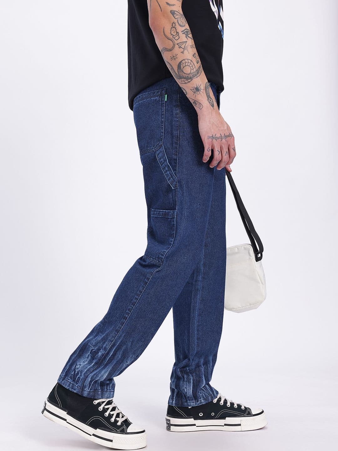 glitchez Men Crinkle Regular Fit Jeans - view 1