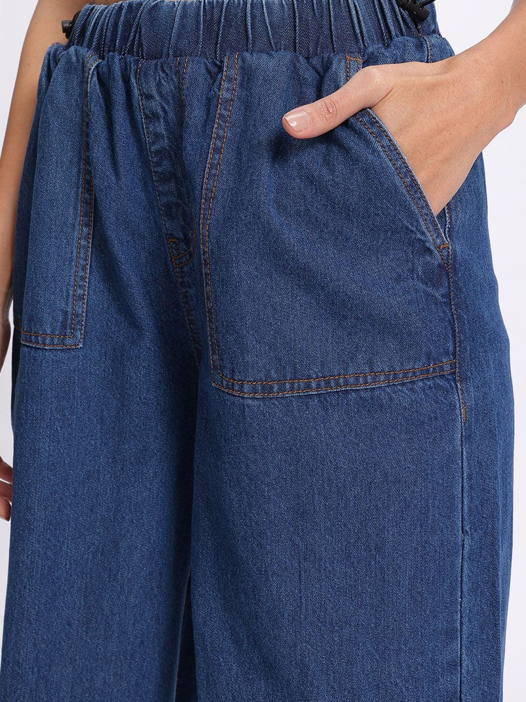 glitchez Women Parachute Baggy Fit Jeans thumbnail 6