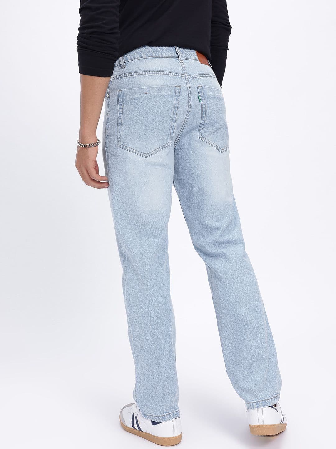 glitchez Men Mid-Rise Pure Cotton Light Fade Jeans thumbnail 5
