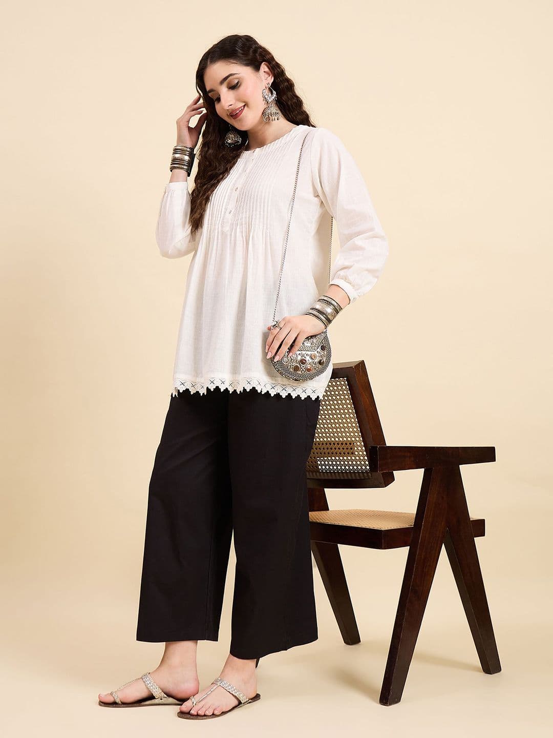 KLOSIA Women Printed Ethnic Palazzos thumbnail 6