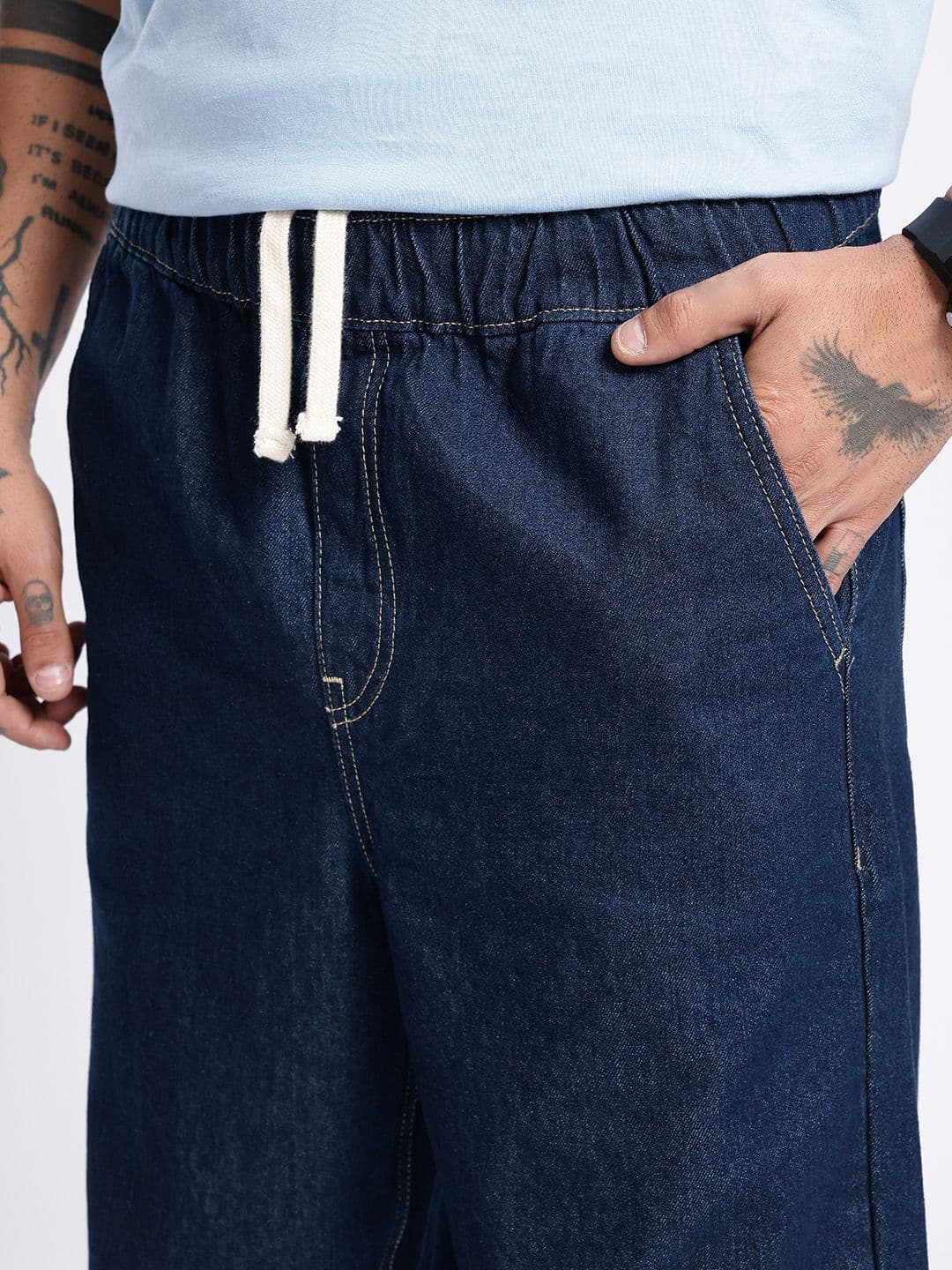 glitchez Men Cotton Skater Fit Jeans thumbnail 3