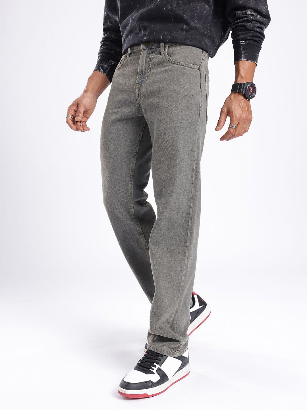glitchez Men Regular Fit Jeans thumbnail 4