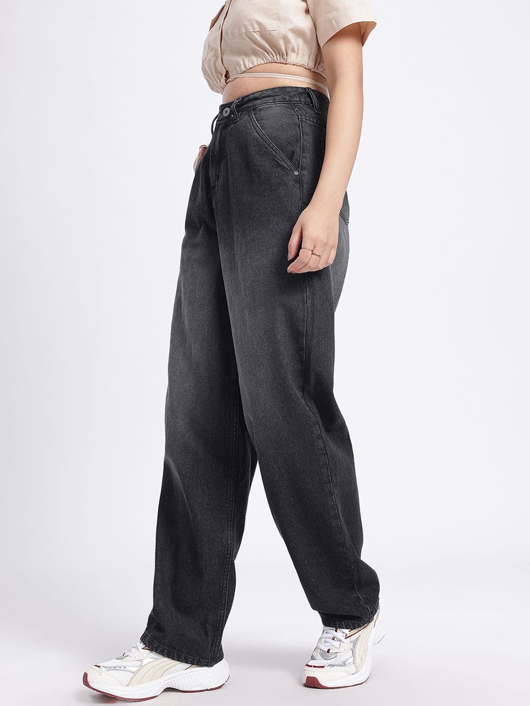 glitchez Women Modern Classics Pure Cotton Baggy Jeans thumbnail 7
