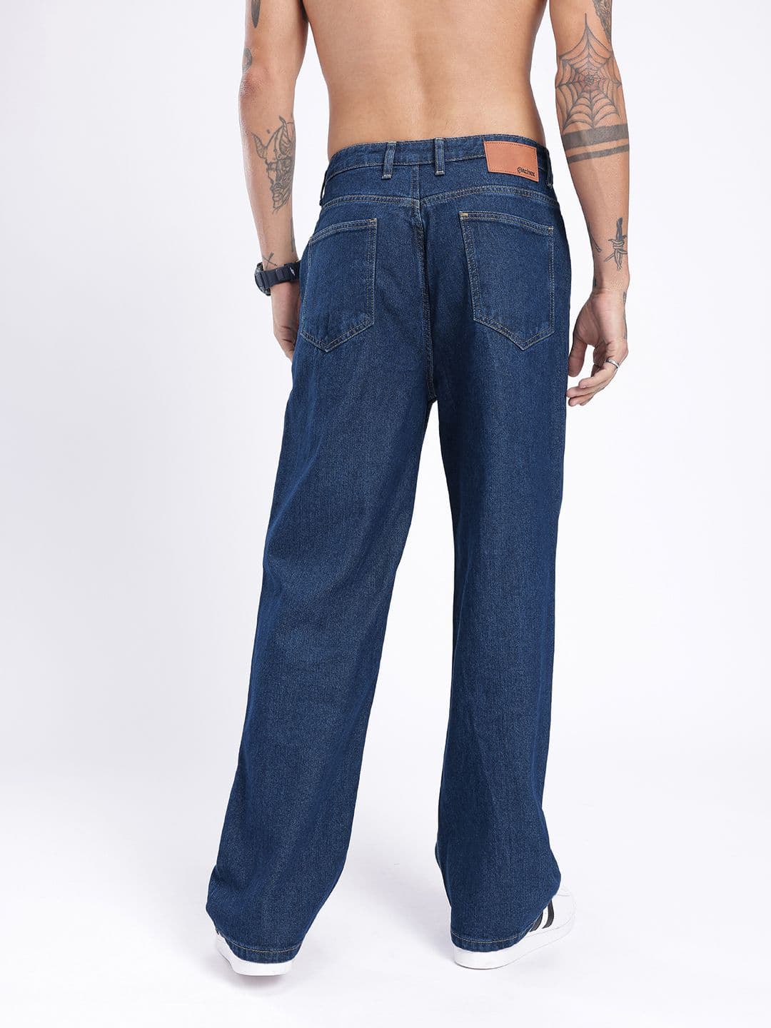 glitchez Men Casual Cool Wide Leg Jeans thumbnail 4