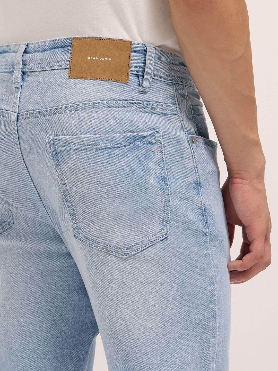 THE BEAR HOUSE Men Cotton Washed Slim Fit Jean Stretchable Jeans thumbnail 3