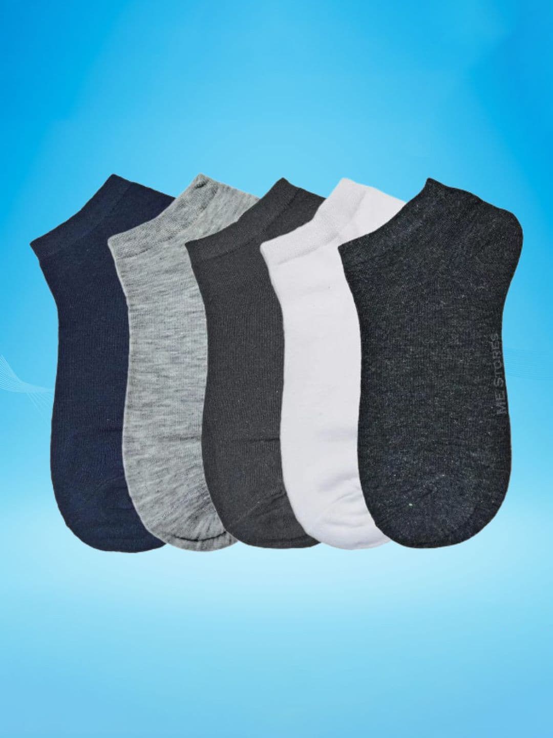 MJE Men Pack Of 5 Anti-Odour Ankle Length Socks - view 1