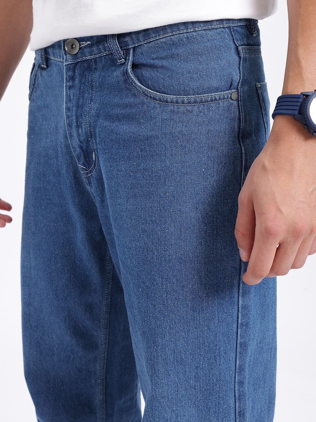 glitchez Men Elevated Essentials Straight Fit jeans thumbnail 5
