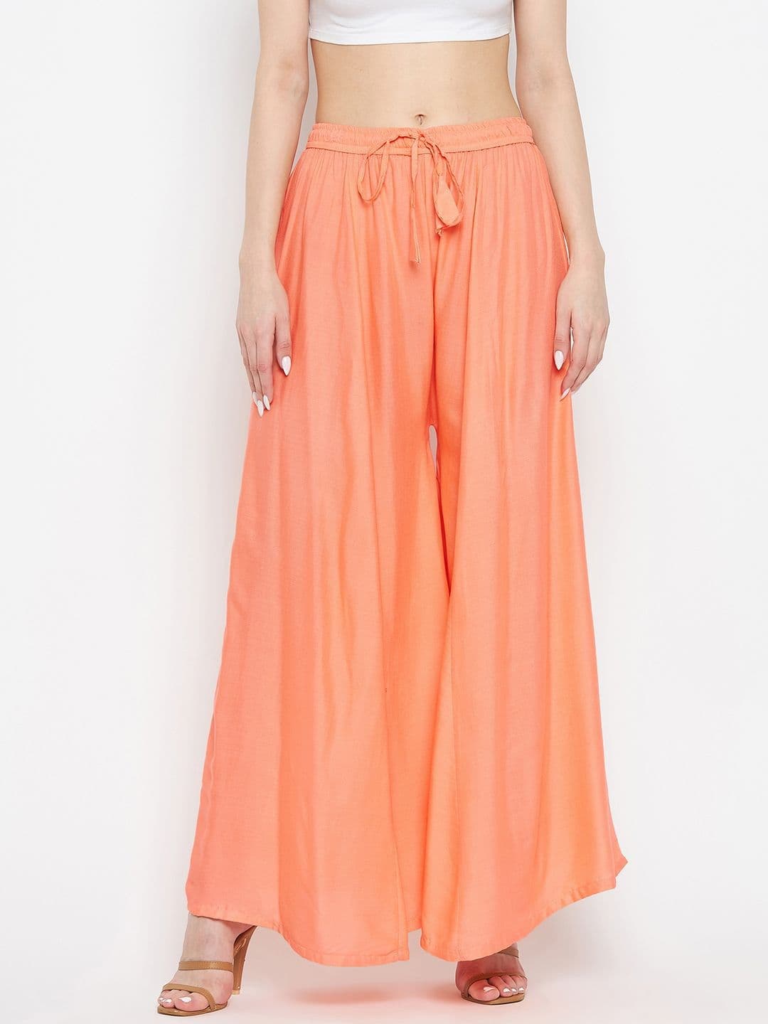 Clora Creation Women Flared Ethnic Palazzos - view 1