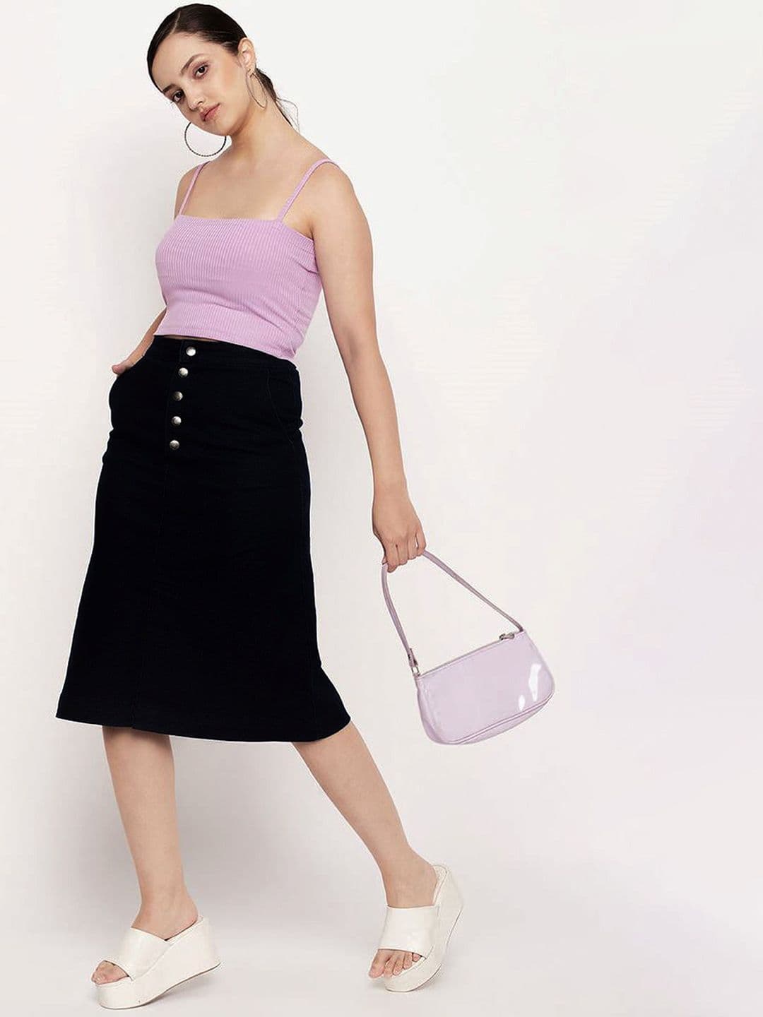 Tripursundari Fashion A-Line Midi Skirt thumbnail 3