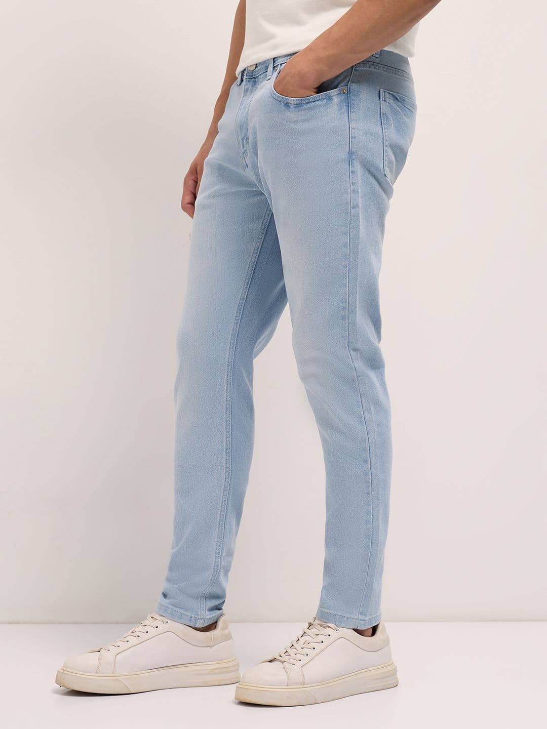 THE BEAR HOUSE Men Cotton Washed Slim Fit Jean Stretchable Jeans thumbnail 5
