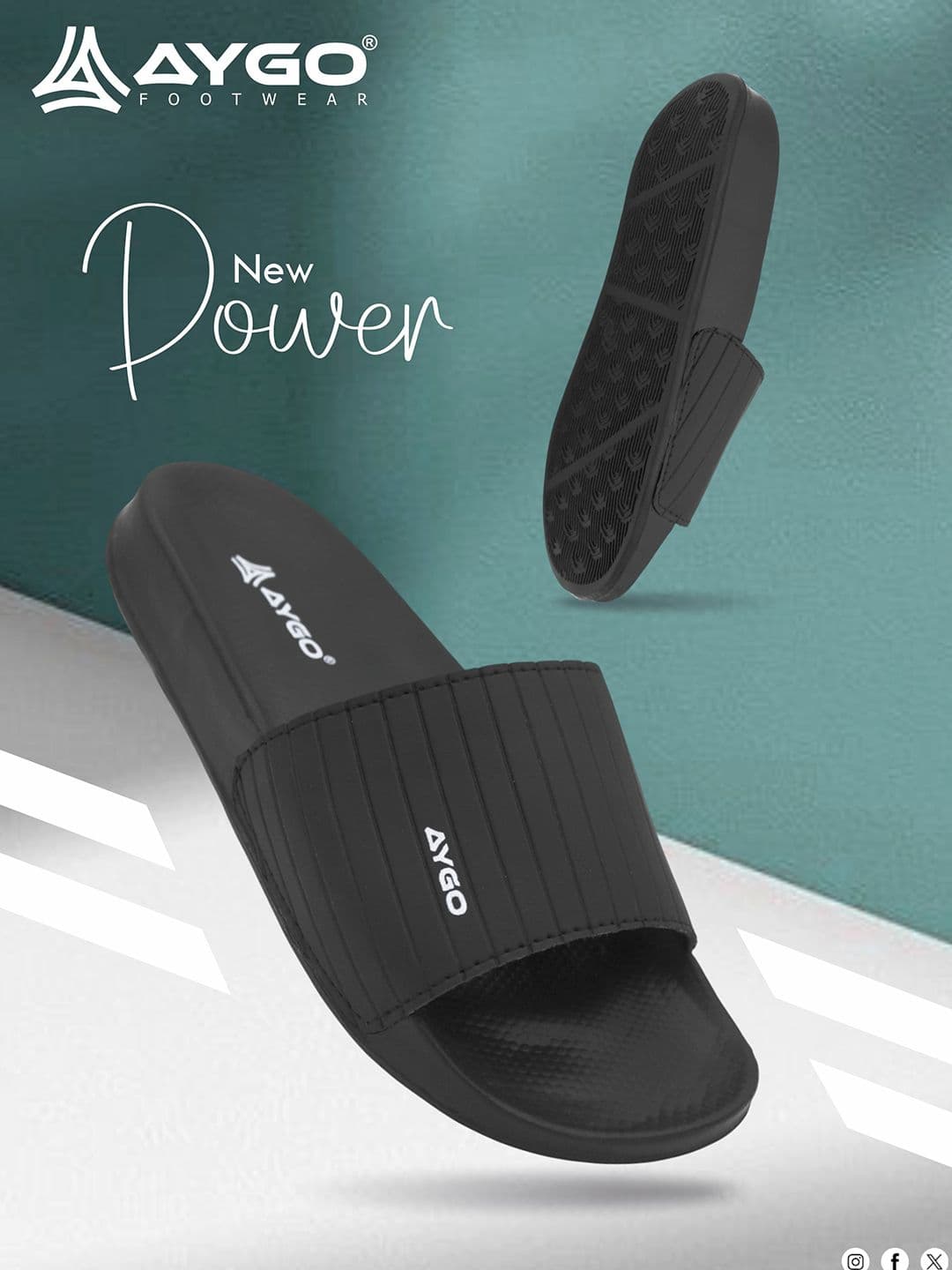AYGO Men Printed Sliders thumbnail 6