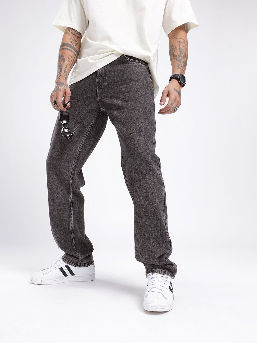 glitchez Men Straight Fit Light Fade Jeans - view 1