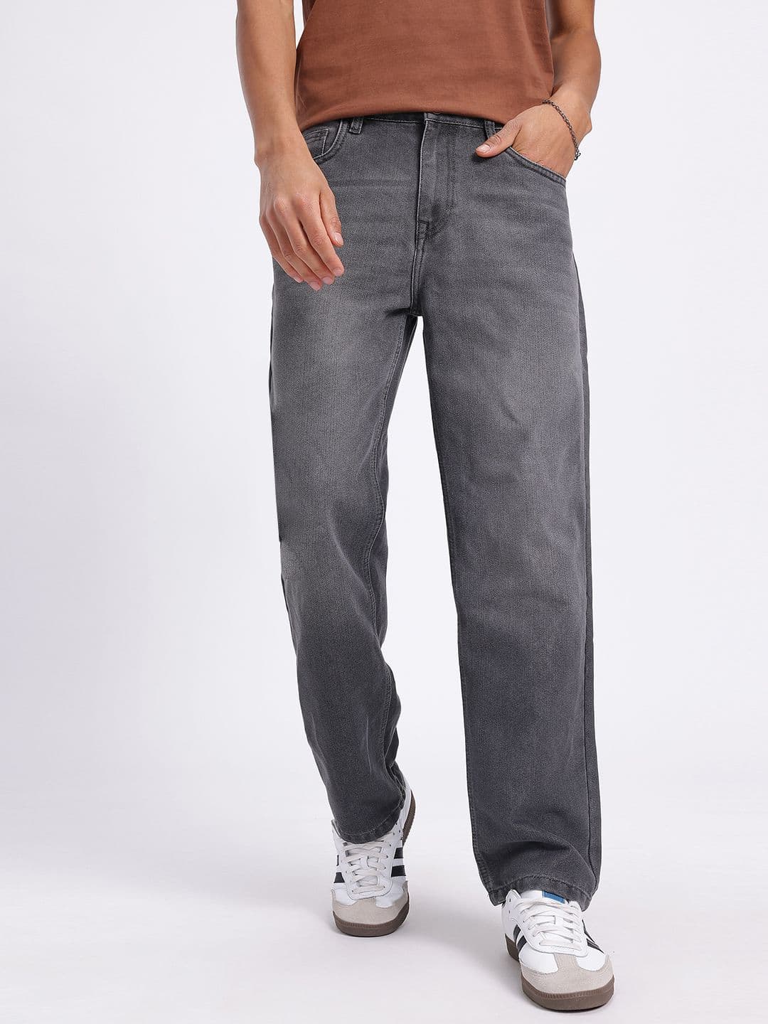 glitchez Men Straight Fit Light Fade Jeans thumbnail 6