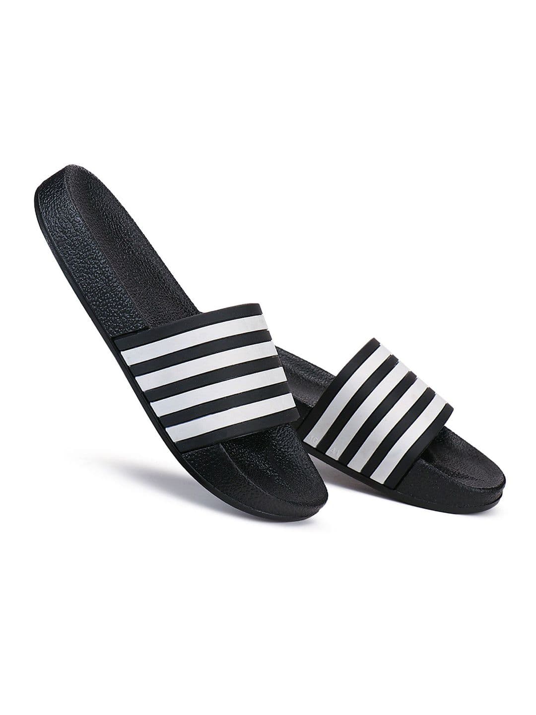 DRACKFOOT Men Striped Sliders - view 1