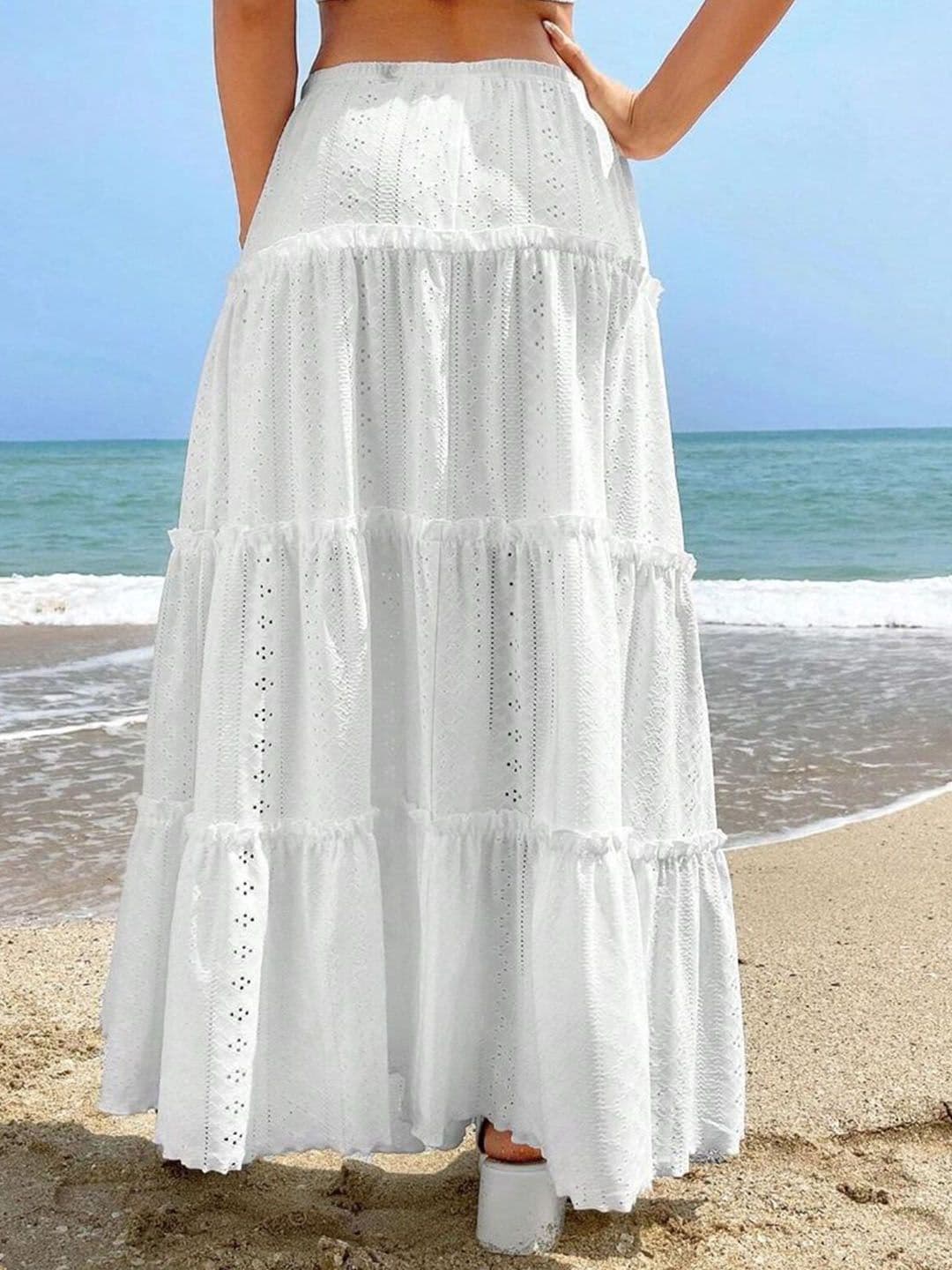 Routes by All About You Self Design Gathered A-Line Maxi Skirt thumbnail 4