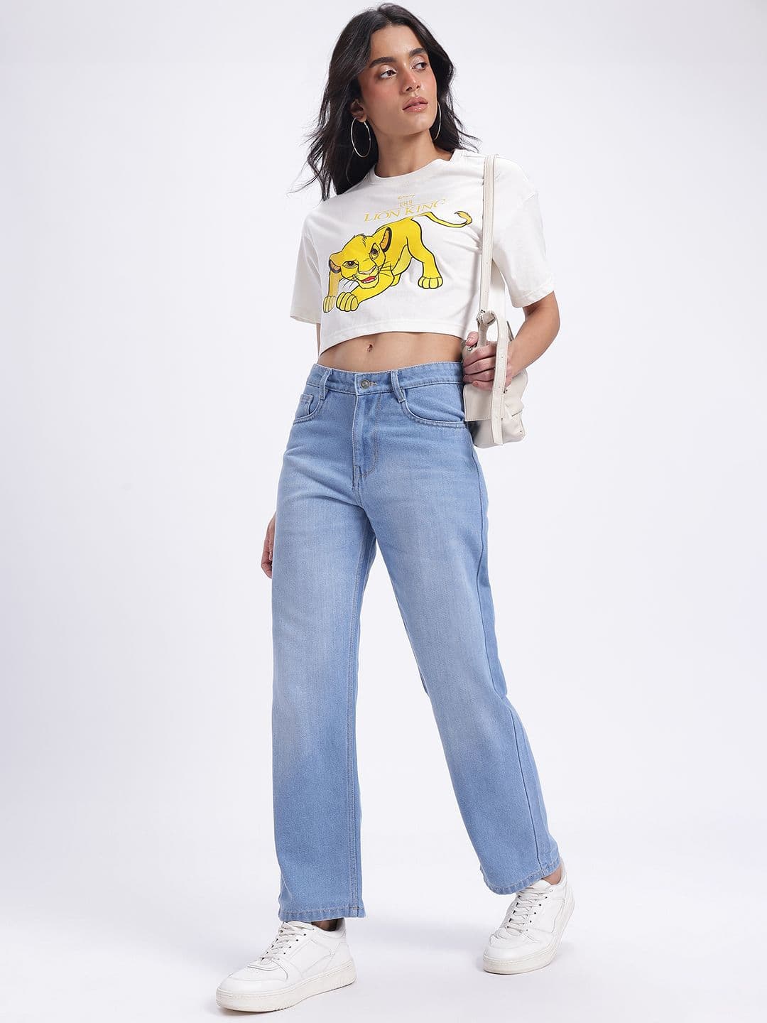 glitchez Women Light Fade Cropped Straight Fit Jeans thumbnail 2