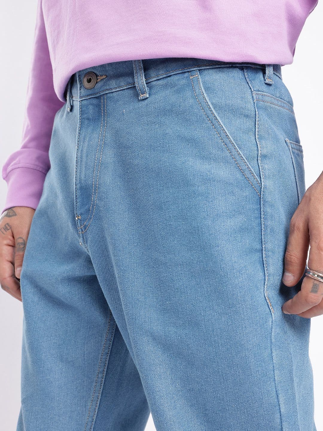 glitchez Men Straight Fit Jeans thumbnail 2