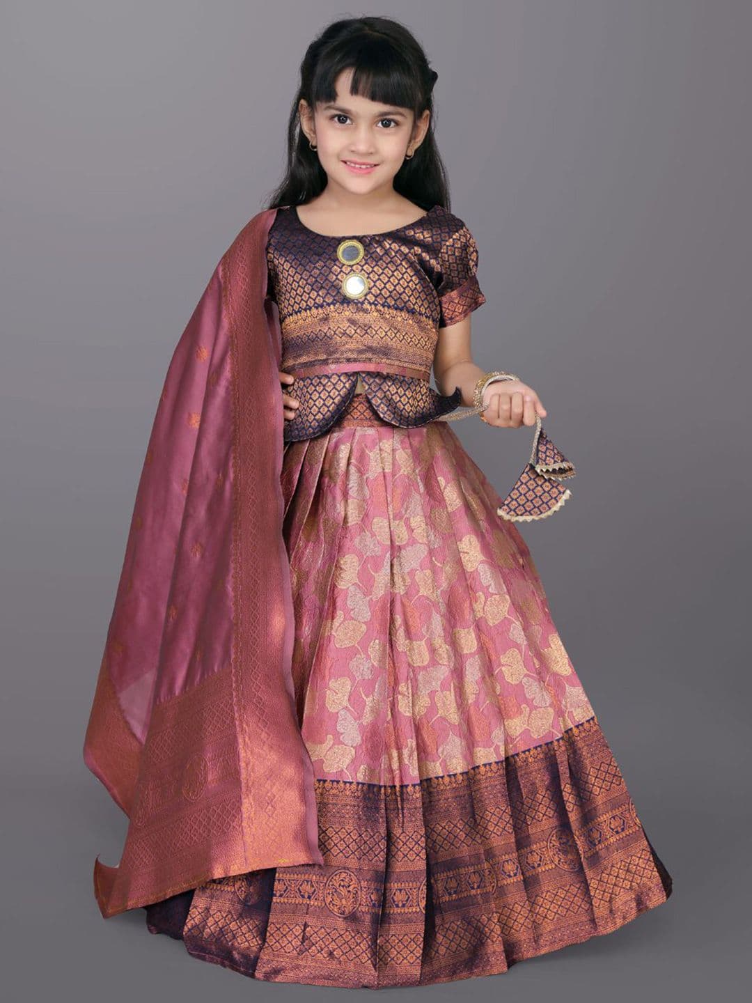 satyamfab Girls Ready to Wear Lehenga With Blouse And Dupatta - view 1