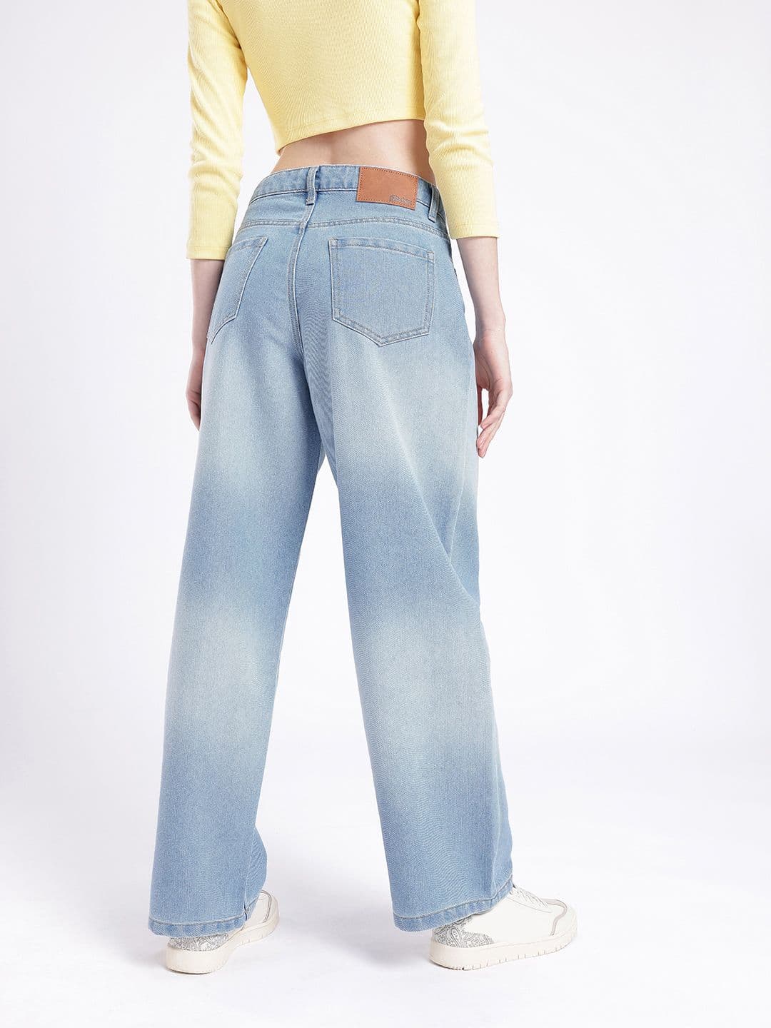 glitchez Women Baggy Fit Heavy Fade Jeans thumbnail 2