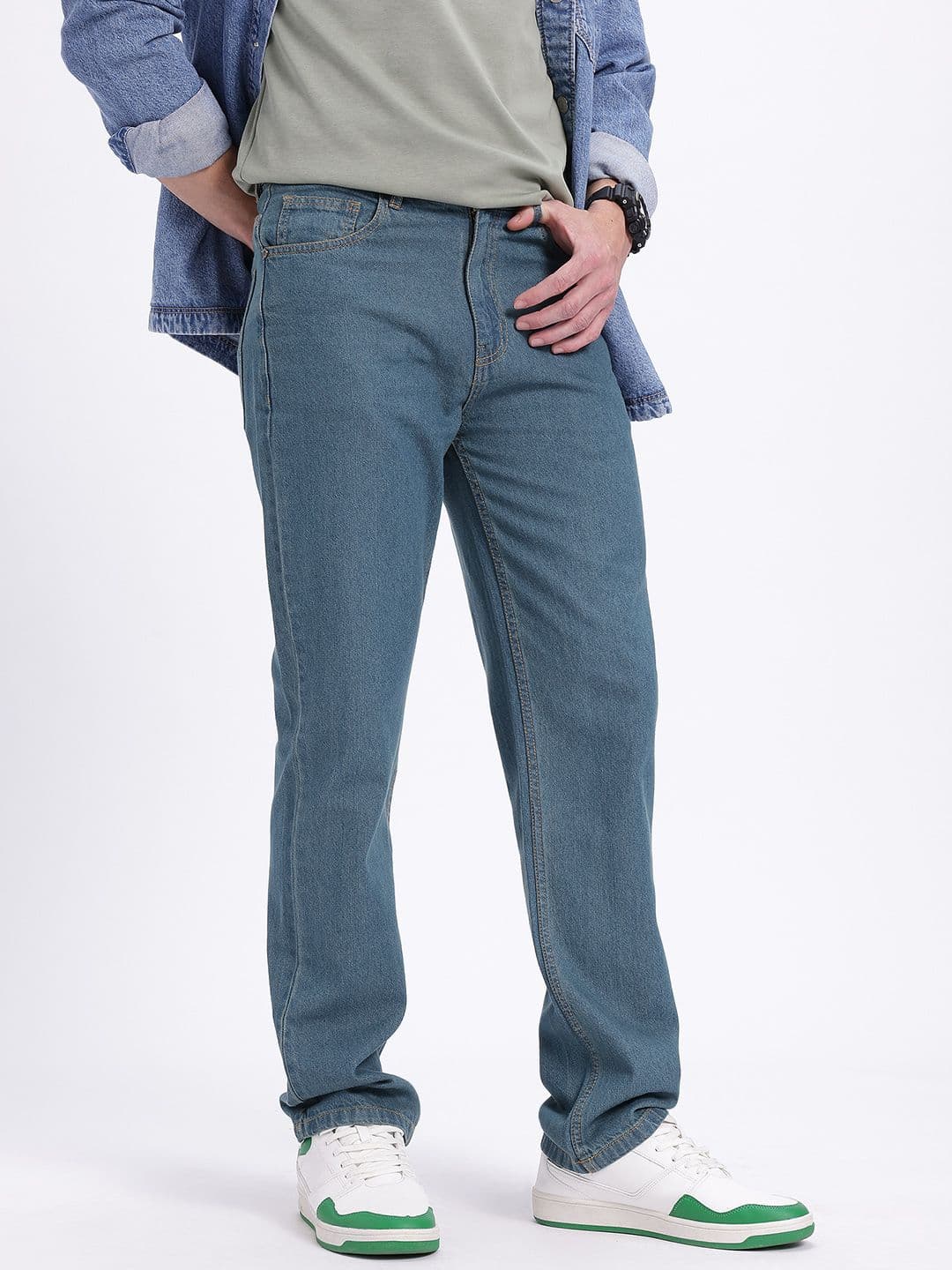 glitchez Men Regular Fit Jeans - view 1