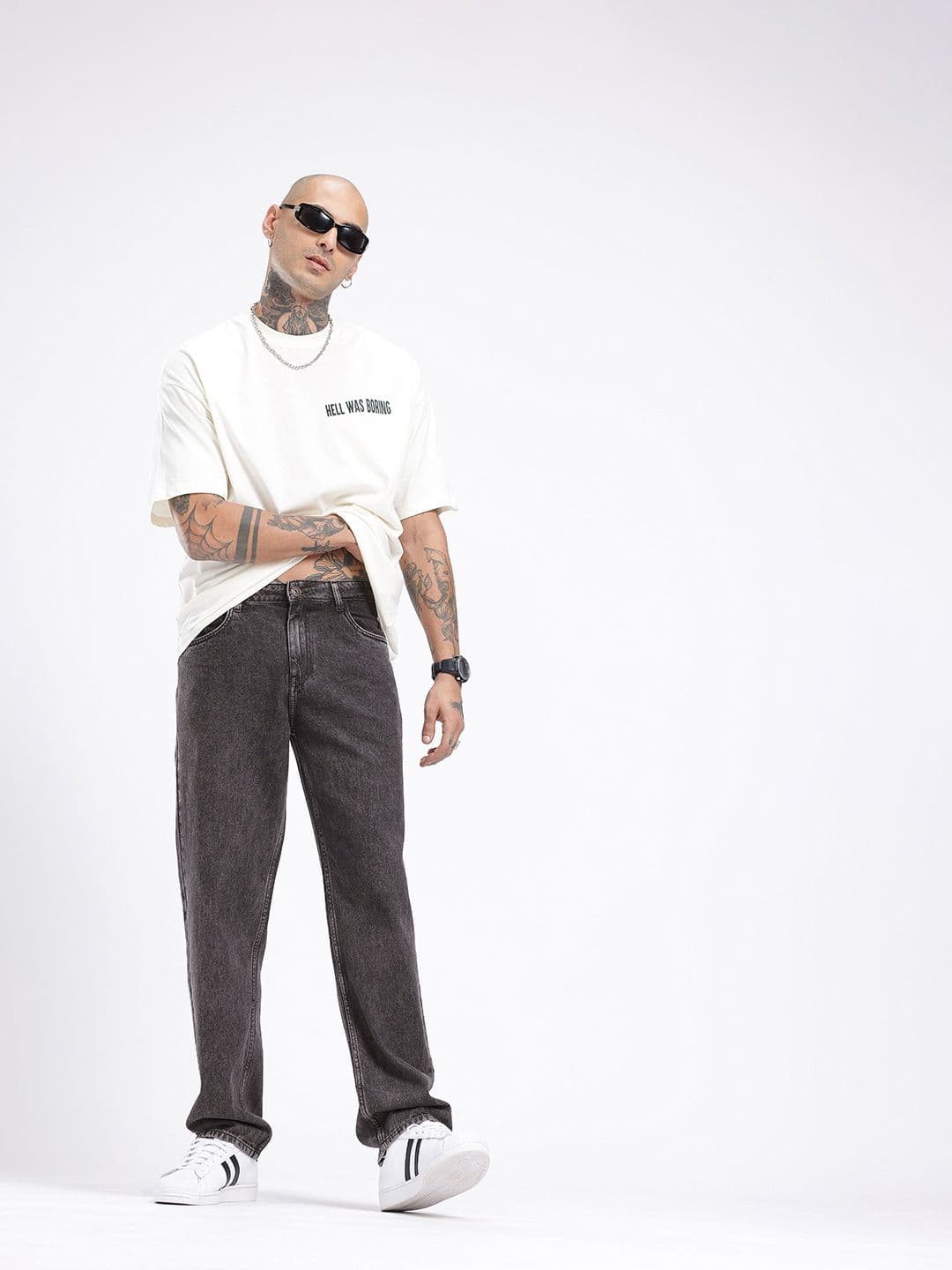 glitchez Men Straight Fit Light Fade Jeans thumbnail 3