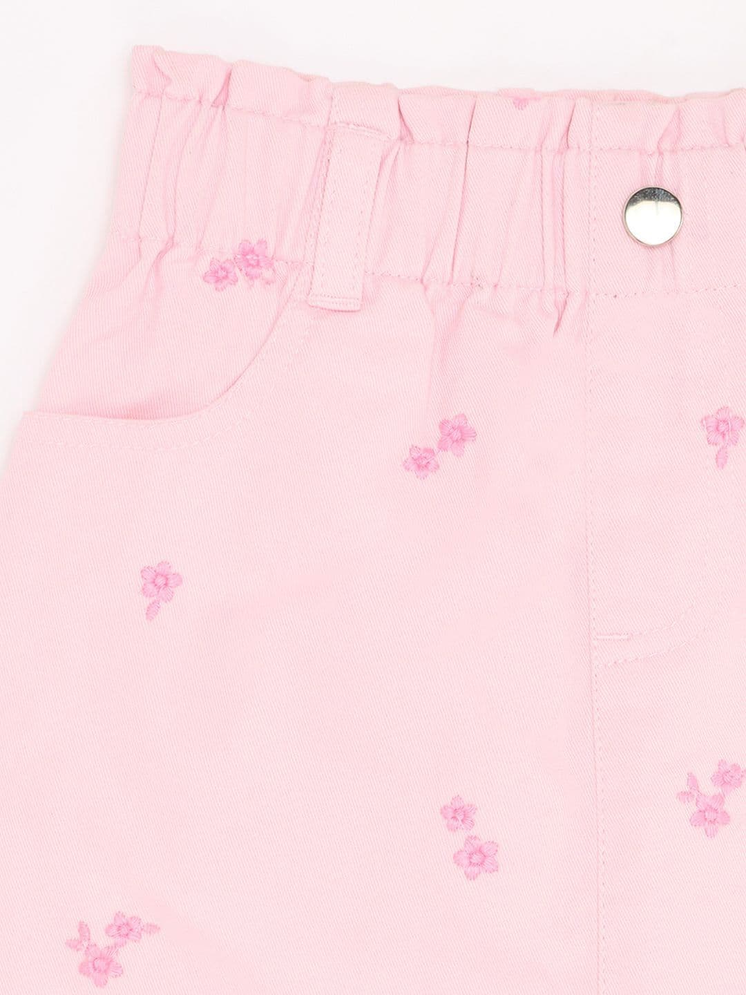 Pantaloons Junior Girls Printed Pure Cotton A-Line Mini Skirt thumbnail 2