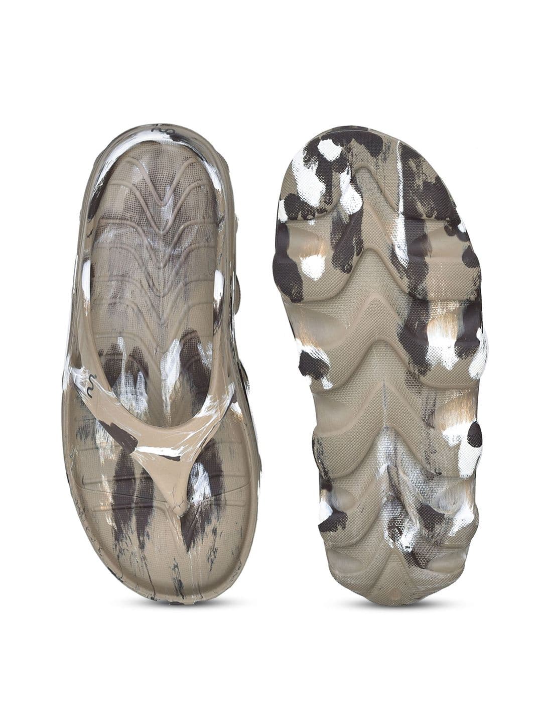Doubleu Men Printed Thong Flip-Flops thumbnail 4