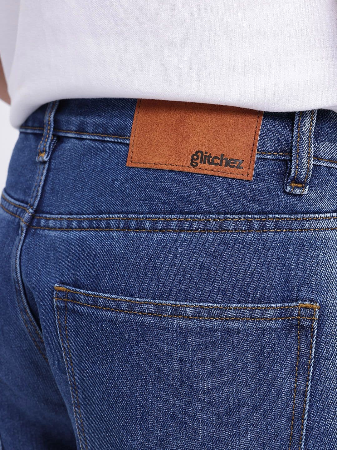 glitchez Men Barrel Fit Bleached Jeans thumbnail 3