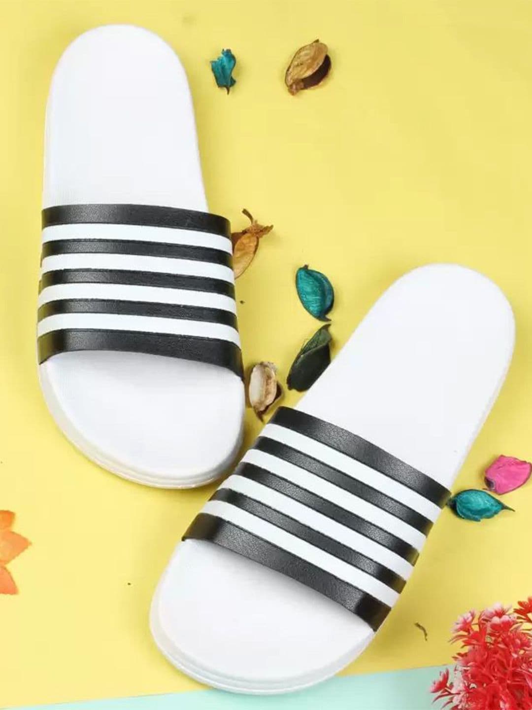 DRACKFOOT Men Striped Open Toe Slider - view 1