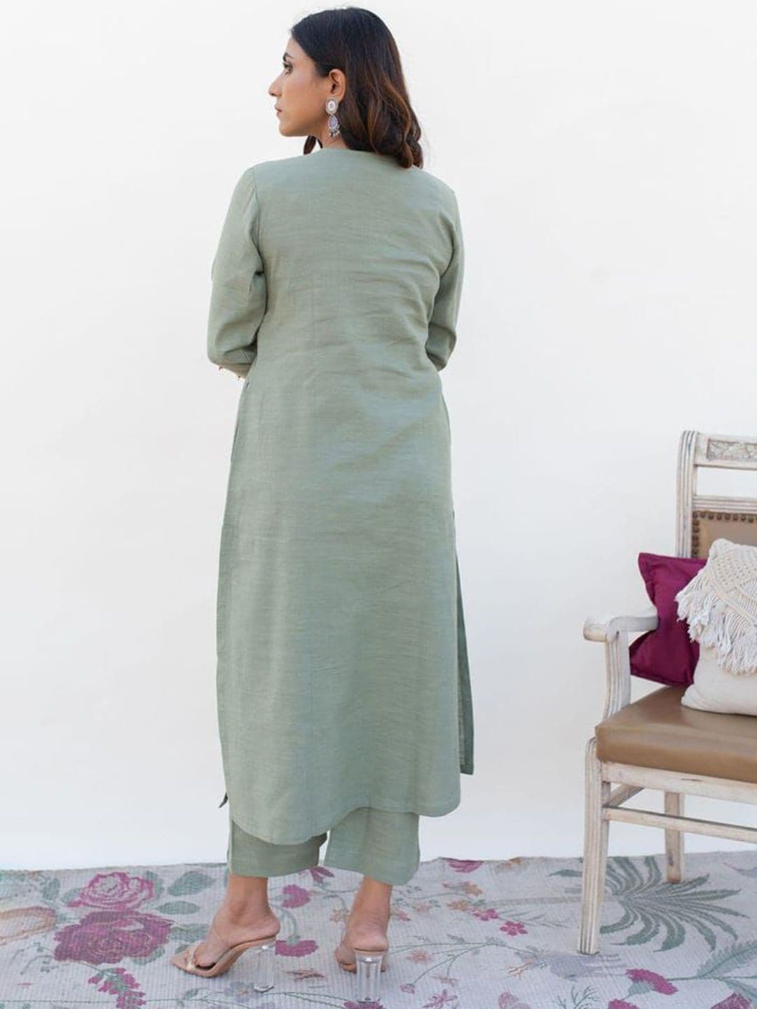 Piyuti Women Solid Kurta with Pyjama & Dupatta thumbnail 2