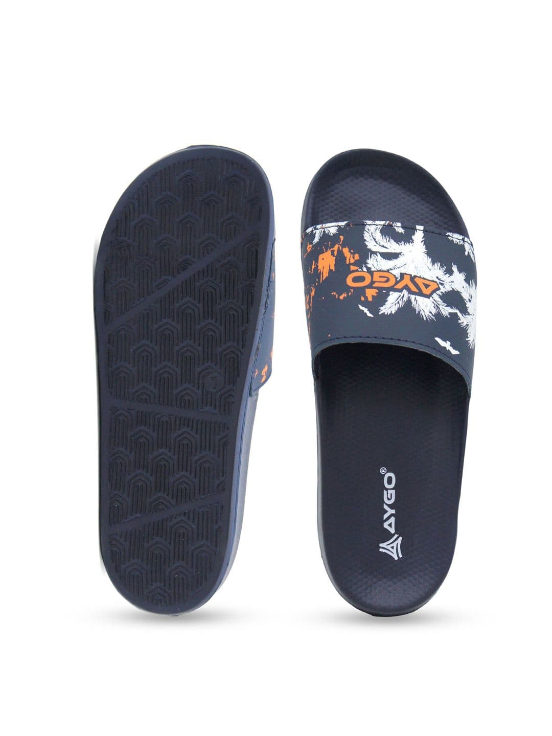 AYGO Men Printed Sliders thumbnail 4