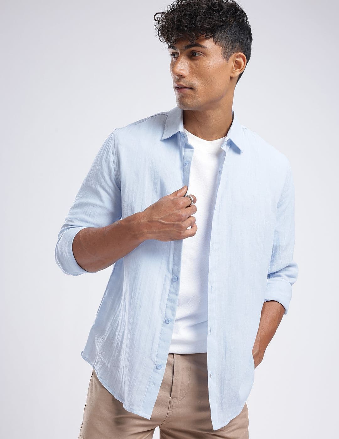 glitchez Crushed Regular Fit Shirt - view 1