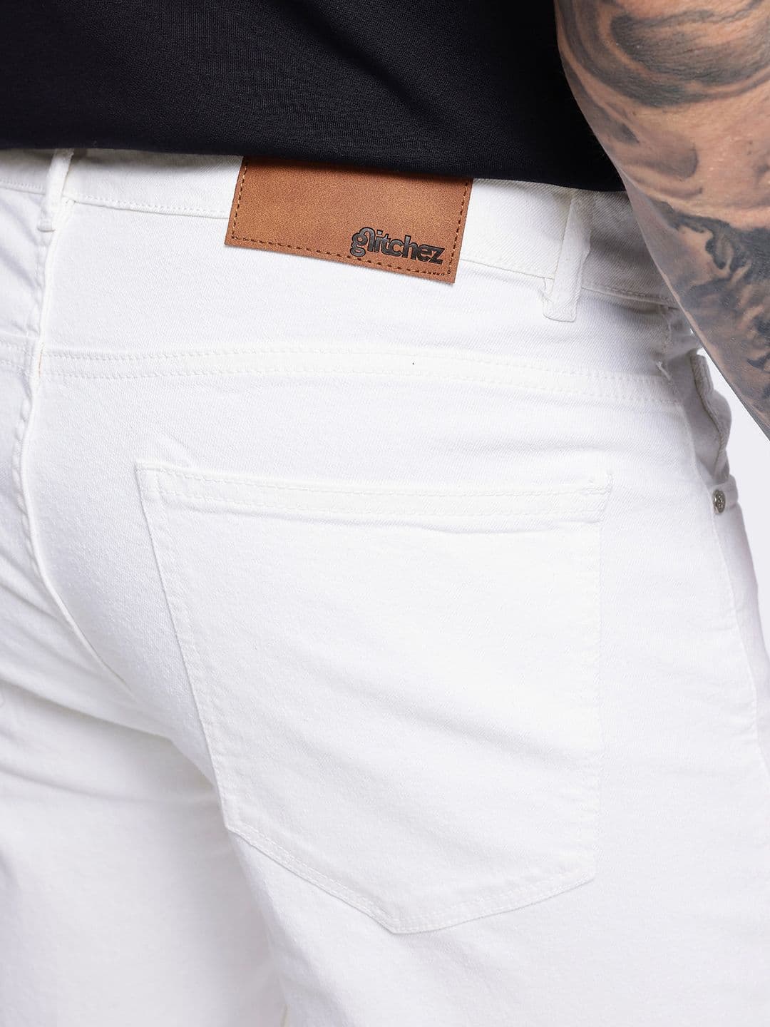 glitchez Men Regular Fit Stretchable Jeans thumbnail 3