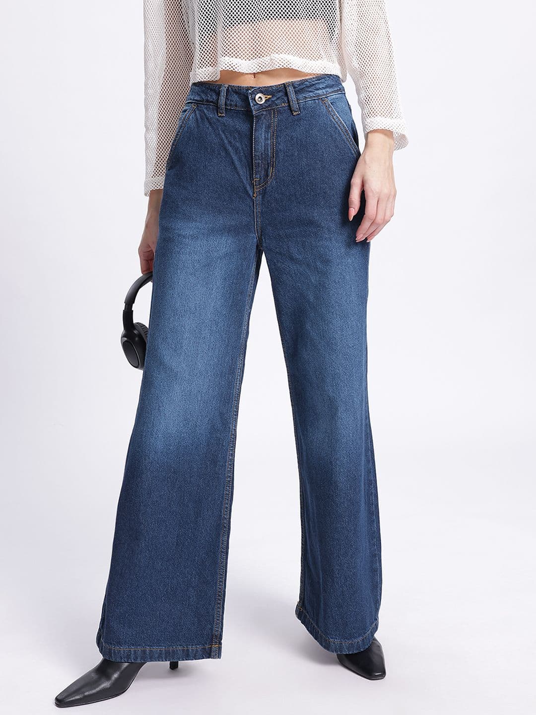 glitchez Women Classics Wide Leg Jeans - view 1