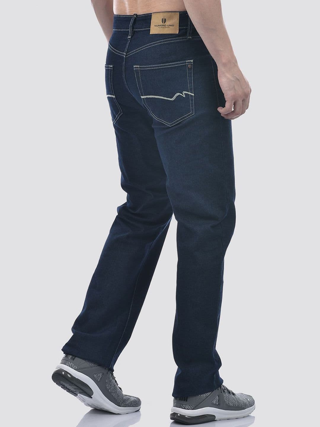 Numero Uno Men Regular Fit Mid-Rise Clean Look Stretchable Jeans thumbnail 7