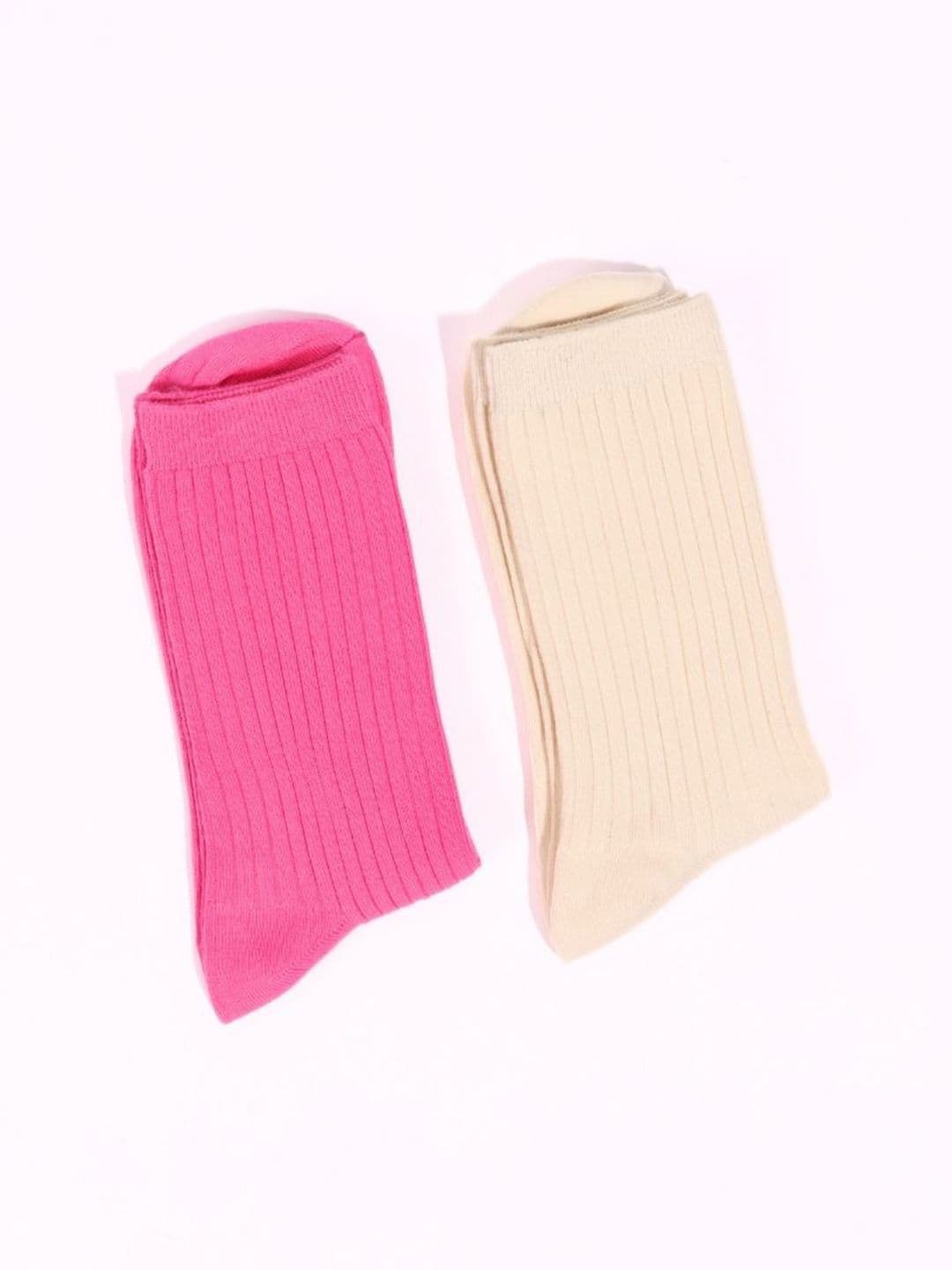 Thela Gaadi Pack Of 2 Ribbed Calf Length Socks thumbnail 3