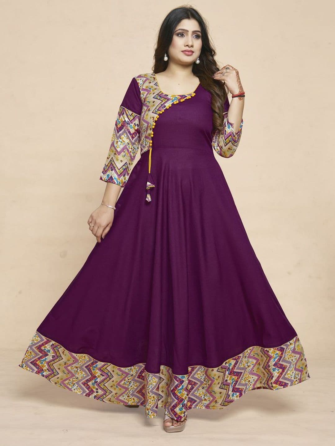 MEESORRA Printed Anarkali Ethnic Dress - view 1