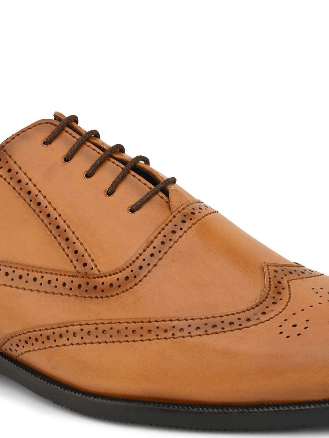 HERE&NOW Men Leather Formal Brogues thumbnail 4