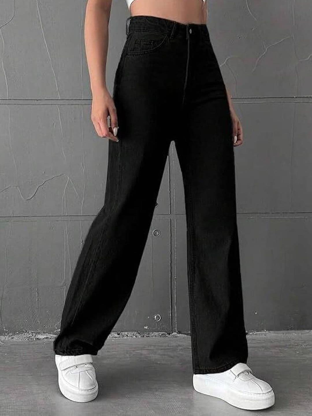 VBEAUTI Women Jean Boyfriend Fit High-Rise Stretchable Jeans thumbnail 2