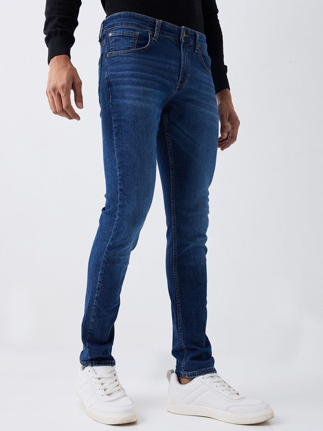 SPYKAR Men Slim Fit Mid-Rise Light Fade Jeans thumbnail 2