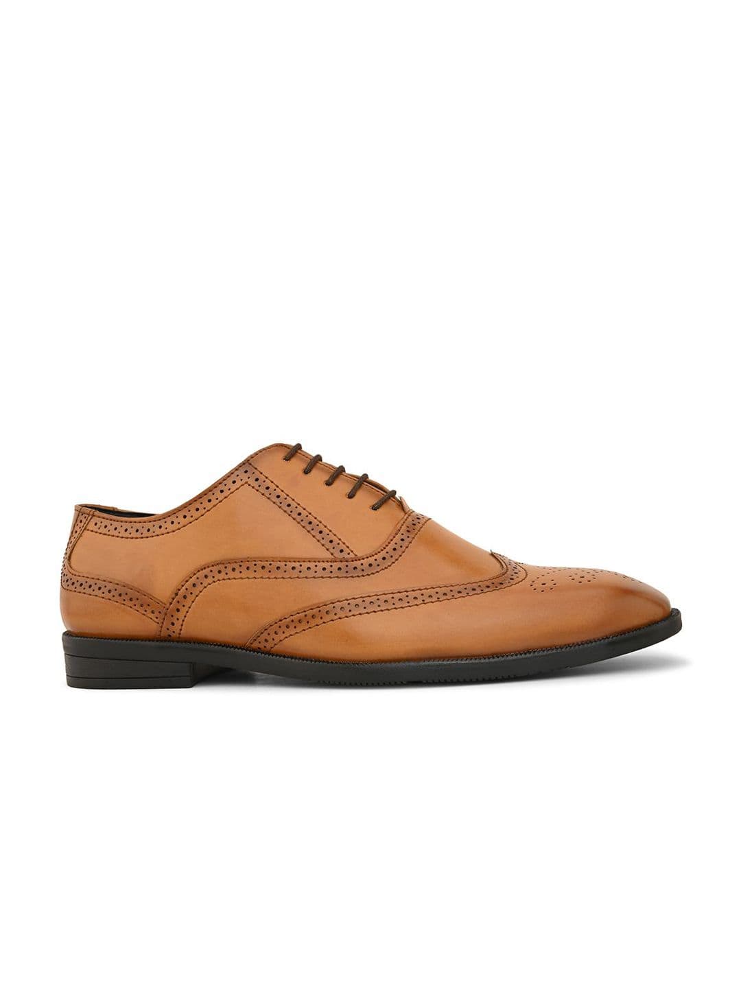 HERE&NOW Men Leather Formal Brogues thumbnail 5