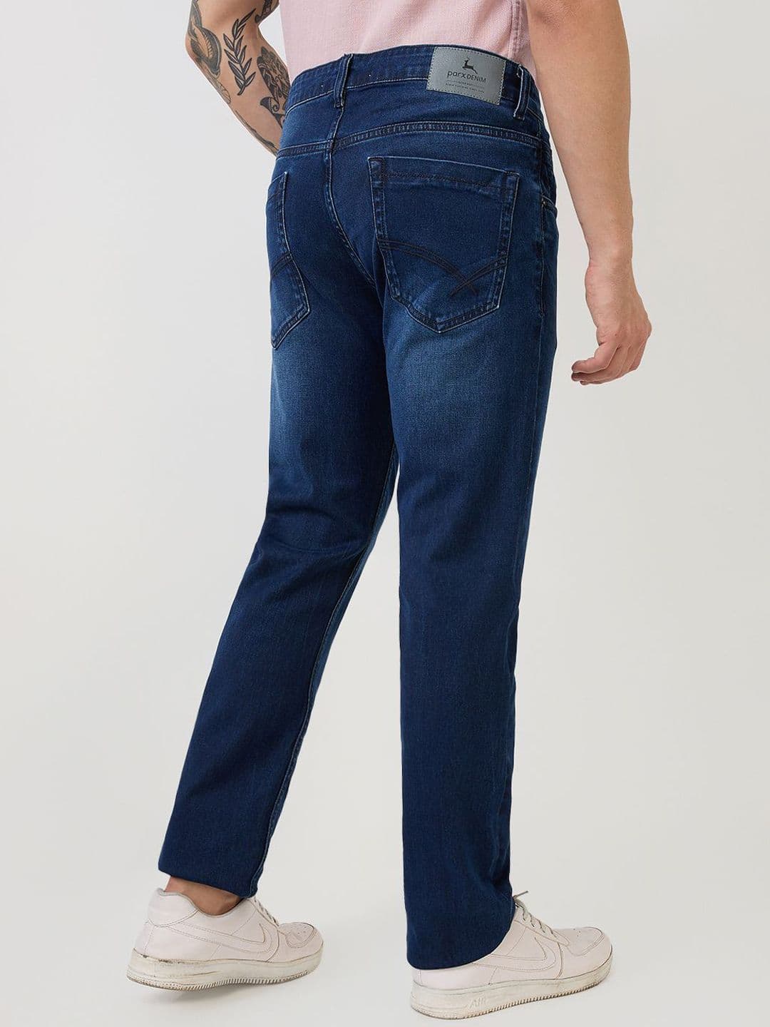 Parx Men Tapered Fit Low-Rise Light Fade Jeans thumbnail 2