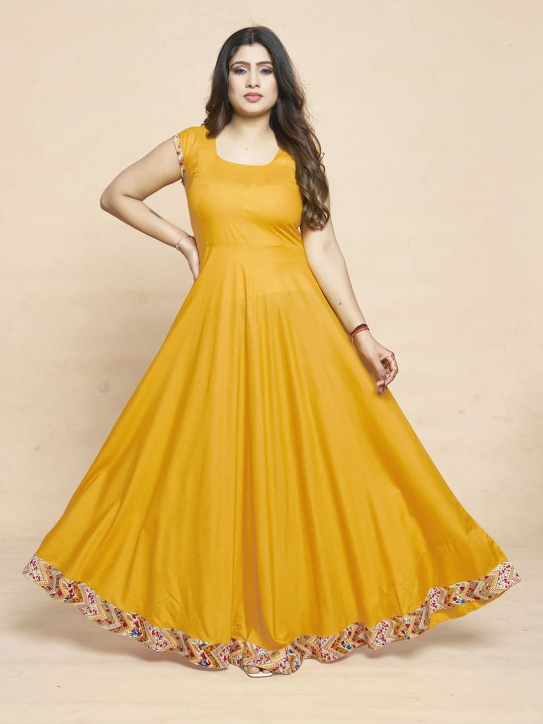MEESORRA Printed Gown Ethnic Dress With Koti Jacket thumbnail 3