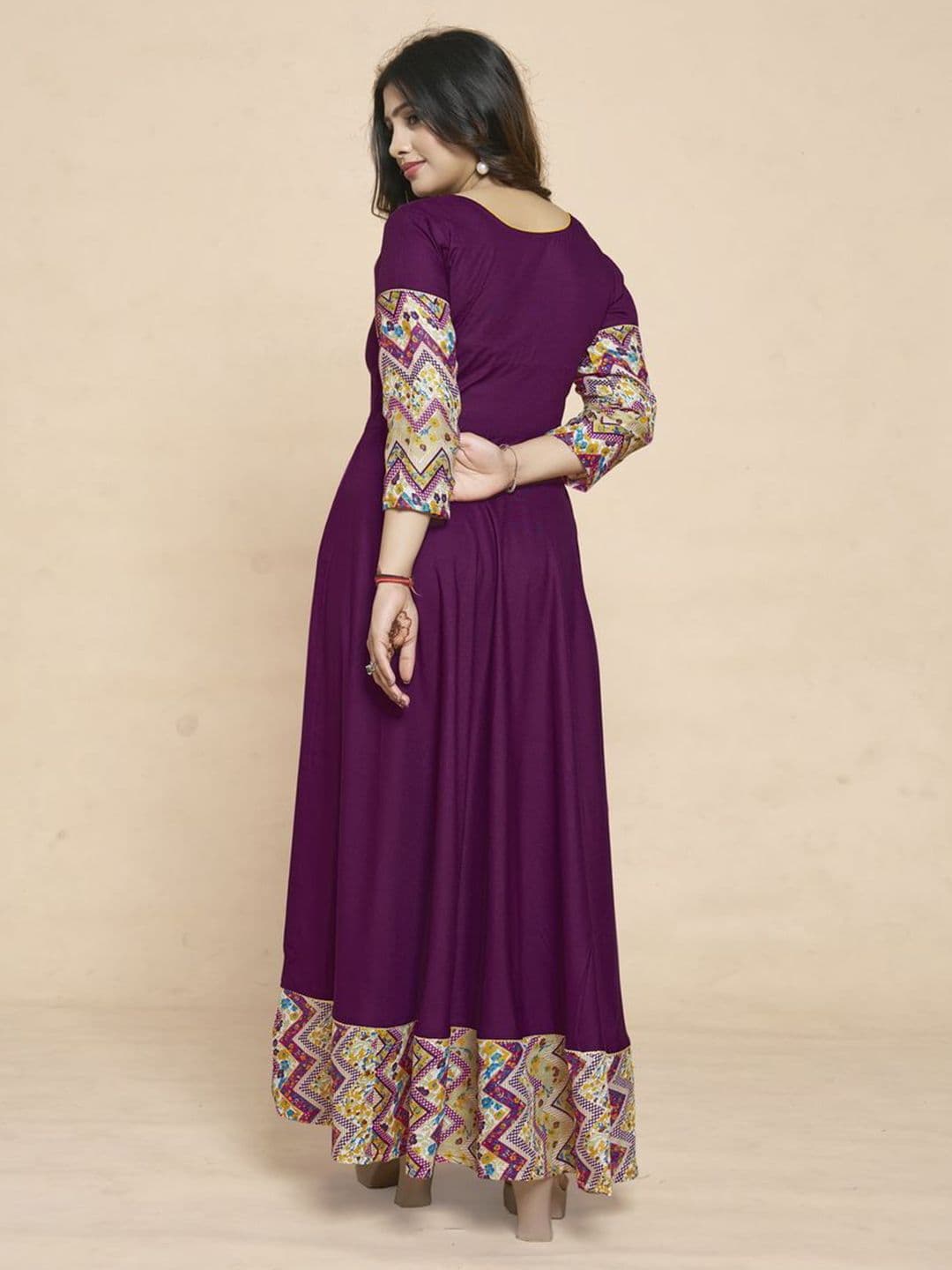 MEESORRA Printed Anarkali Ethnic Dress thumbnail 4