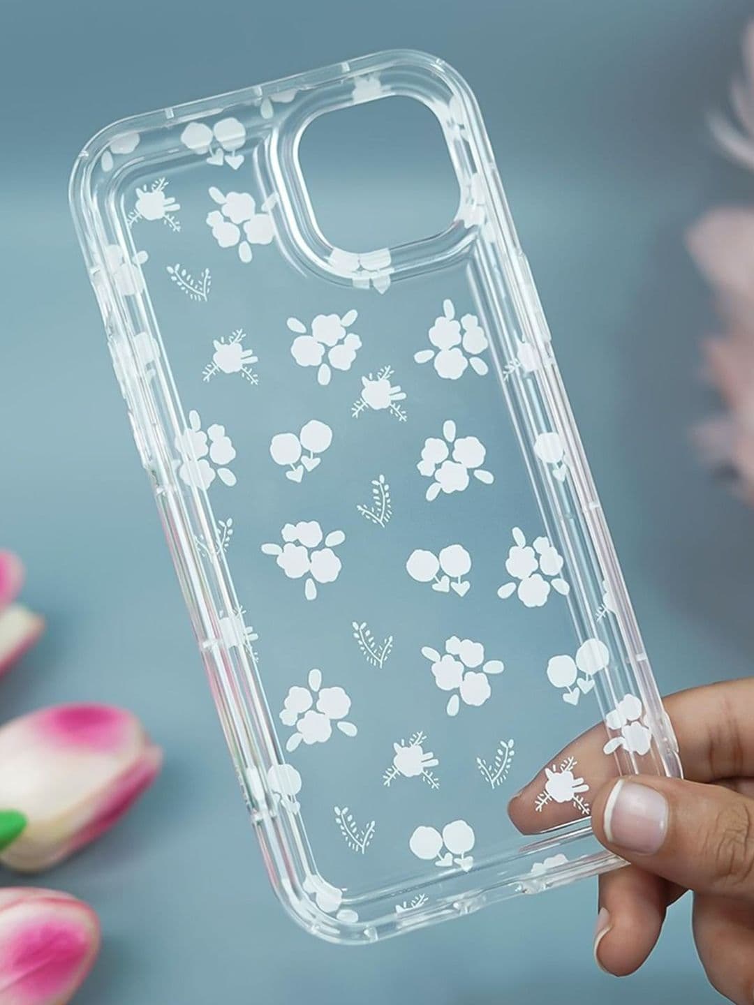 PEEPERLY Floral Printed iPhone 15 Plus Back Case Mobile Accessories thumbnail 5