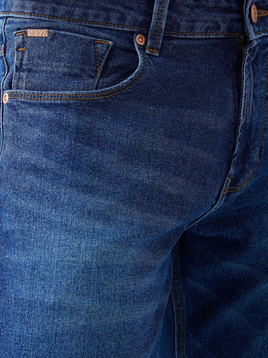 SPYKAR Men Regular Fit Mid-Rise Heavy Fade Clean Look Jeans thumbnail 6