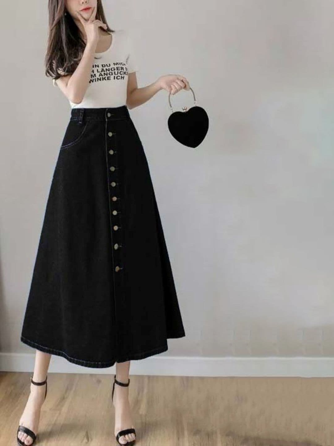 Tripursundari Fashion Open-Front A-Line Maxi Skirt thumbnail 2