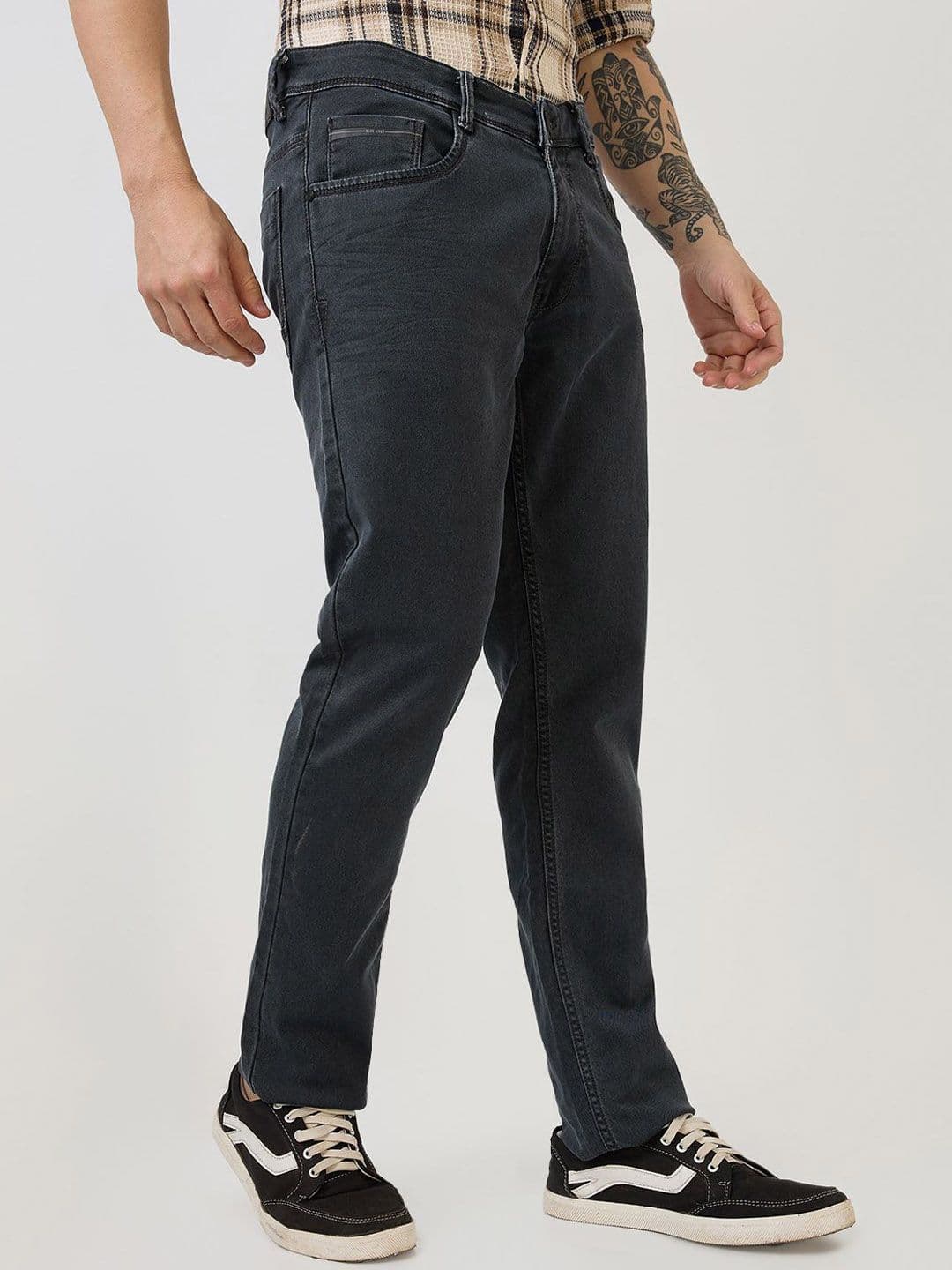 Parx Men Tapered Fit Low-Rise Cotton Jeans thumbnail 5